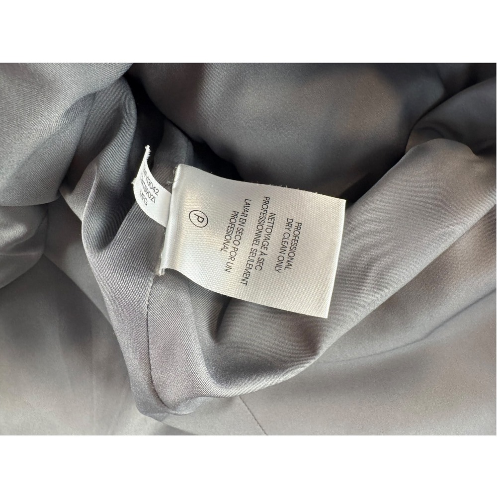 Calvin Klein Womens Heather Gray Funnel Neck Button Front Walker Coat Size Small - Picture 6 of 9